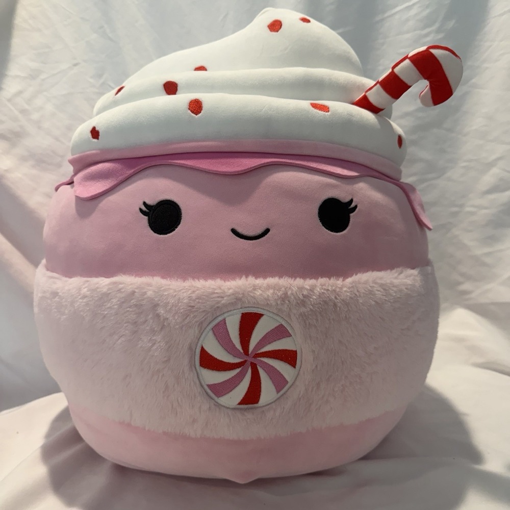 Squishmallows‎ XL  Ethel  Plushie Pink White Red Washable